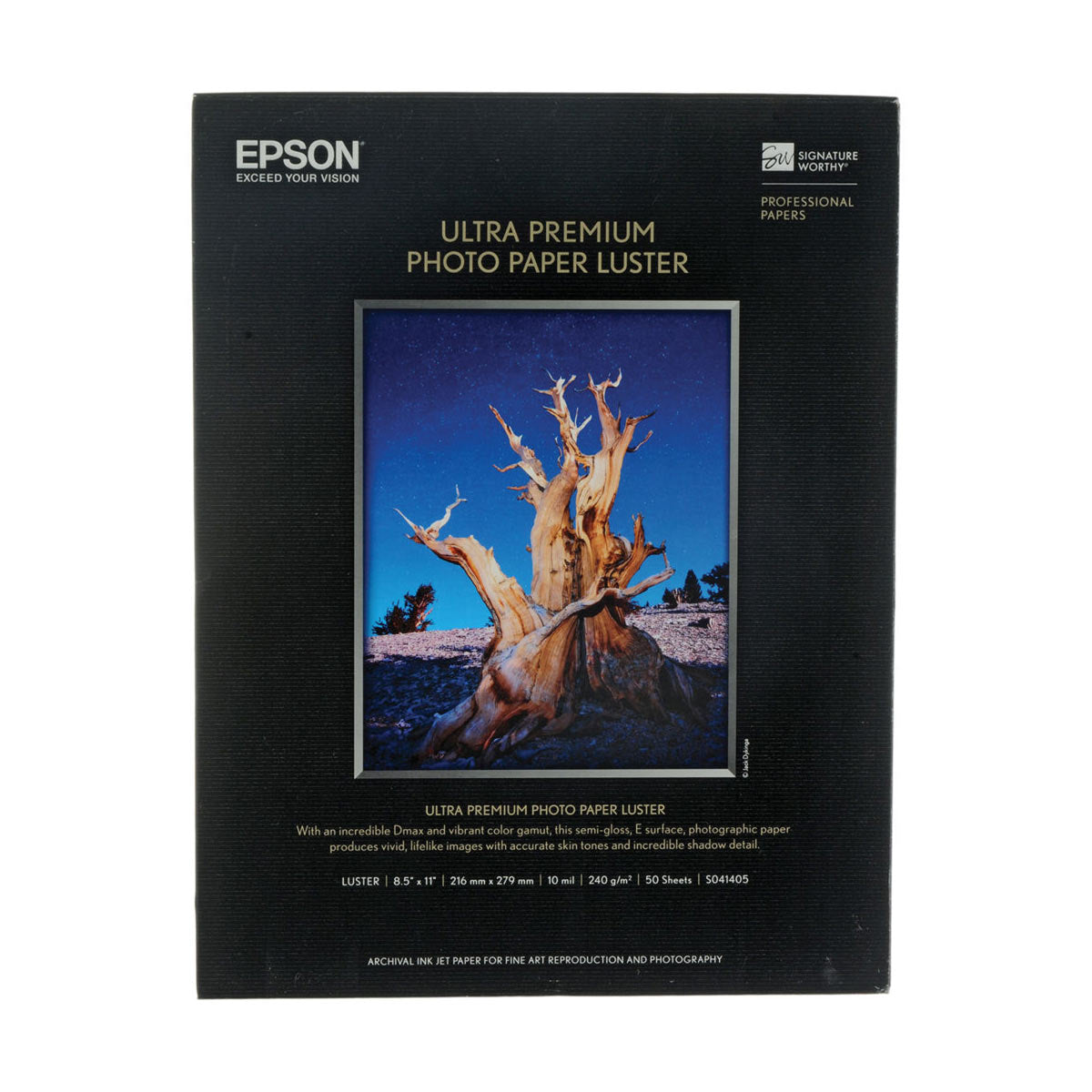 Epson Ultra Premium Photo Paper Luster 8.5x11” (50)
