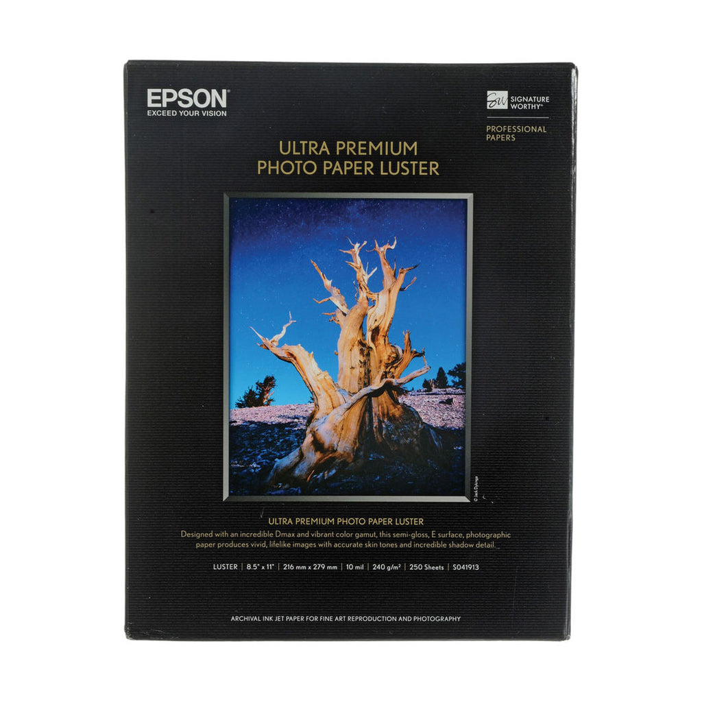 Epson Ultra Premium Photo Paper Luster 8.5x11” (250) – Pictureline