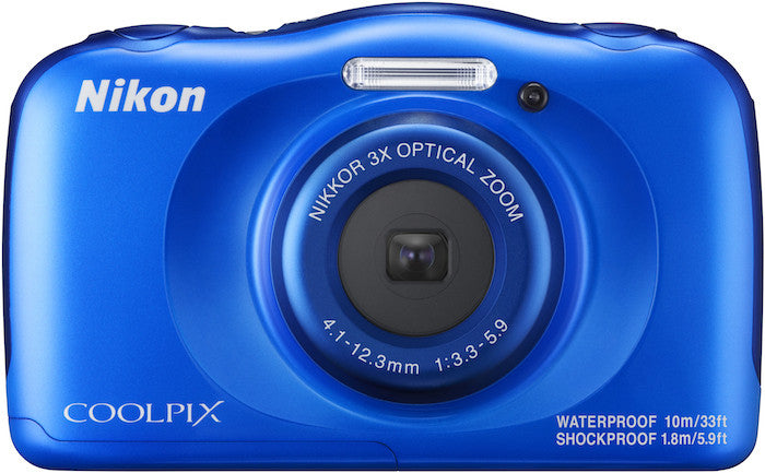 Nikon Coolpix W100 Digital Camera (Blue), camera point & shoot cameras, Nikon - Pictureline  - 1
