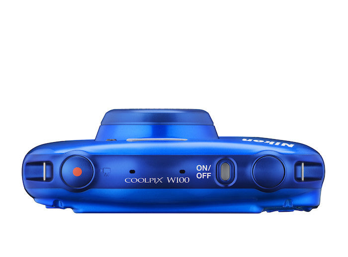 Nikon Coolpix W100 Digital Camera (Blue), camera point & shoot cameras, Nikon - Pictureline  - 4