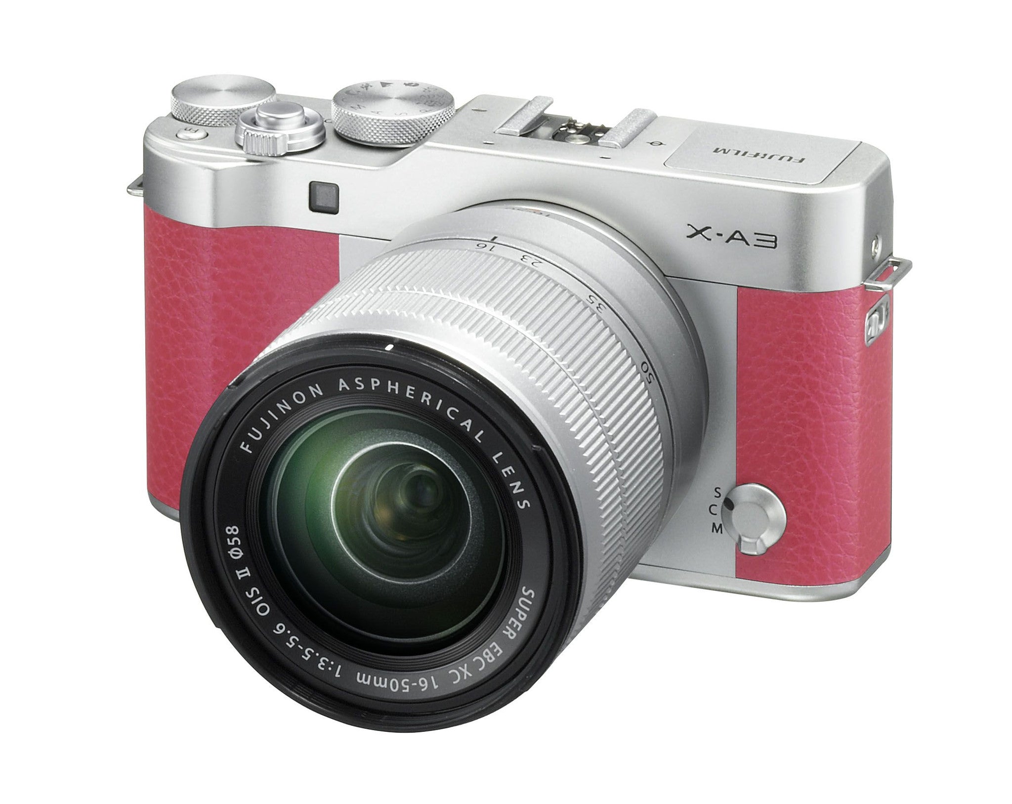Fujifilm X-A3 Pink Digital Camera with XC 16-50mm f3.5-5.6 Lens