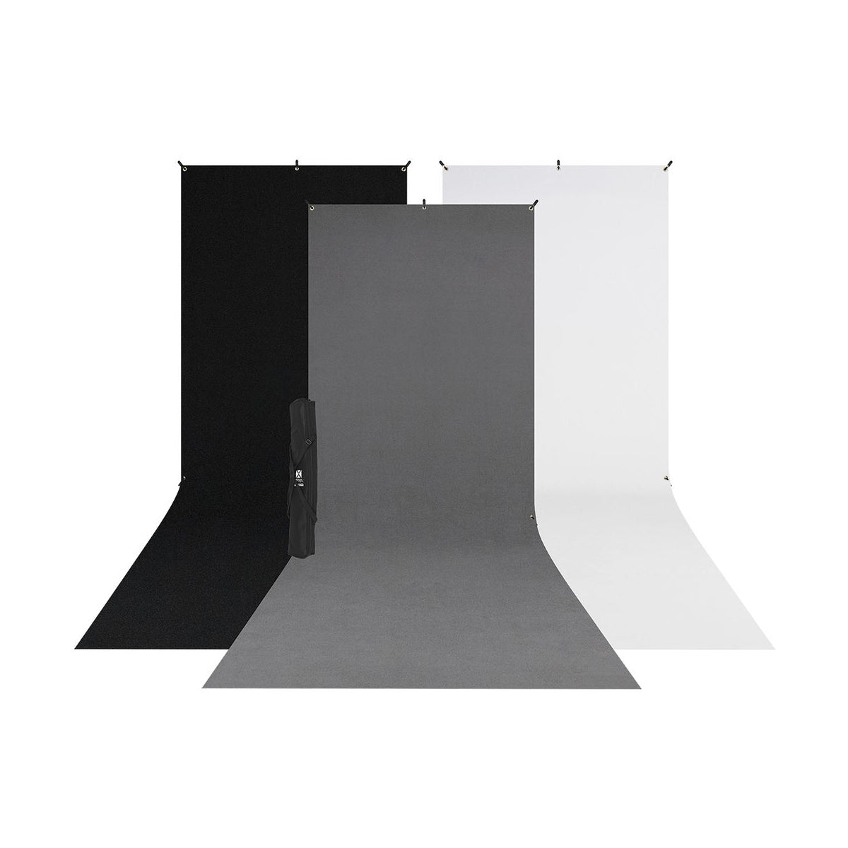 Westcott X-Drop 3-Pack Sweep Backdrop Kit (5’x12’)