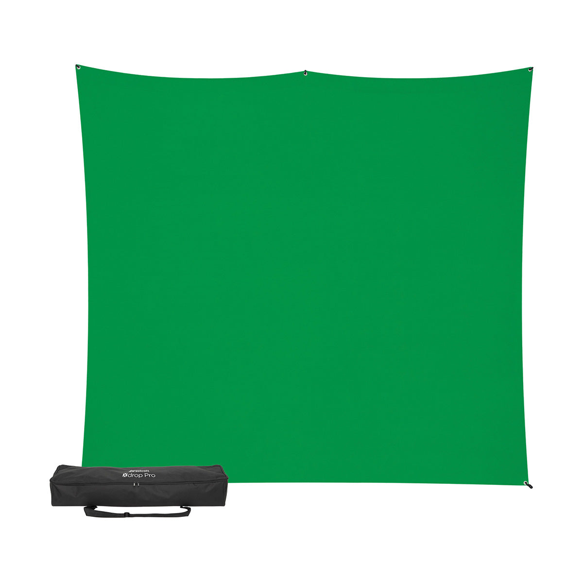 Westcott X-Drop Pro Wrinkle-Resistant Backdrop Kit - Chroma-Key Green Screen (8' x 8')