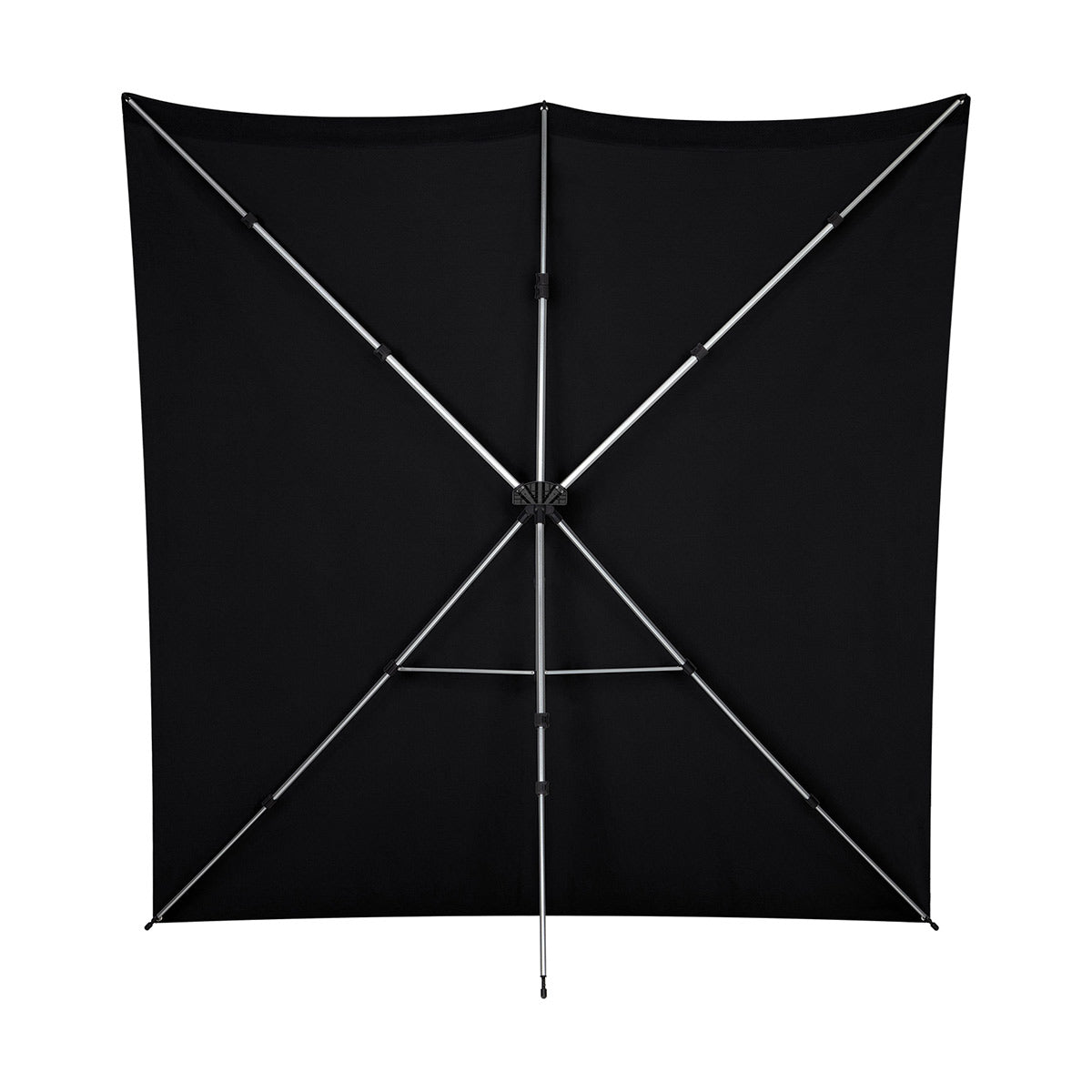 Westcott X-Drop Pro Wrinkle-Resistant Backdrop Kit - Rich Black (8' x 8')