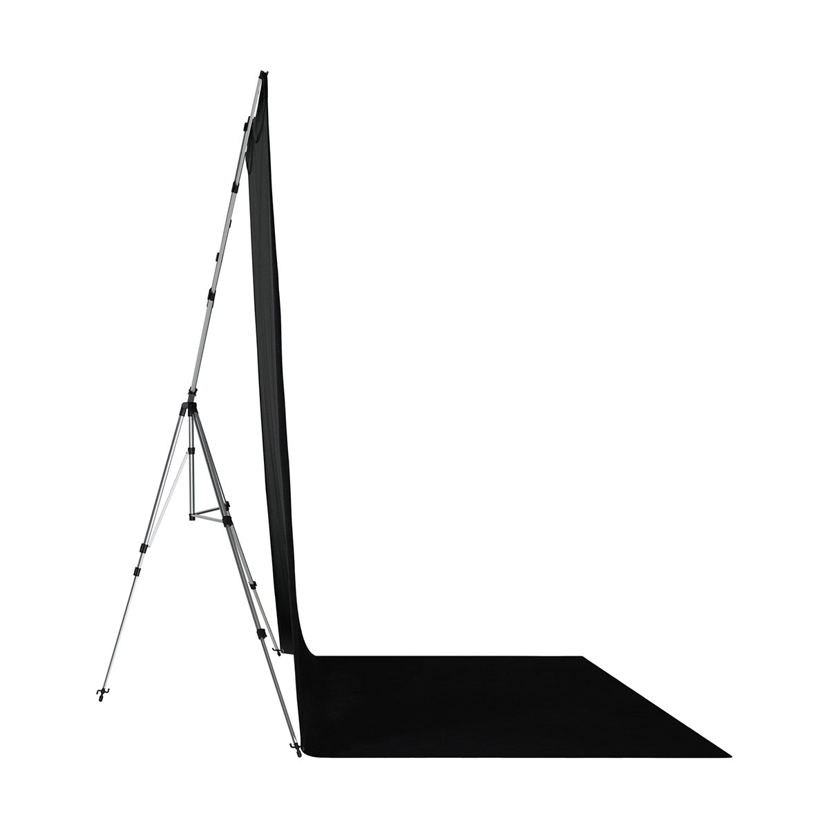 Westcott X-Drop Pro Wrinkle-Resistant Backdrop Kit - Rich Black Sweep (8' x 13')