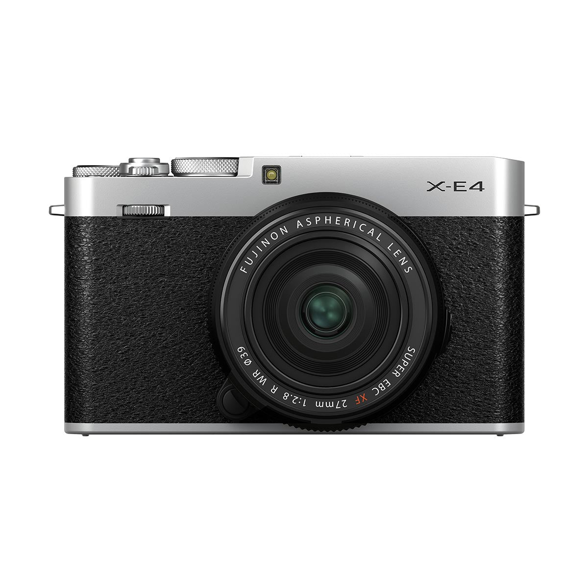 Fujifilm X-E4 Digital Camera with XF 27mm f/2.8 R WR Lens Kit (Silver)