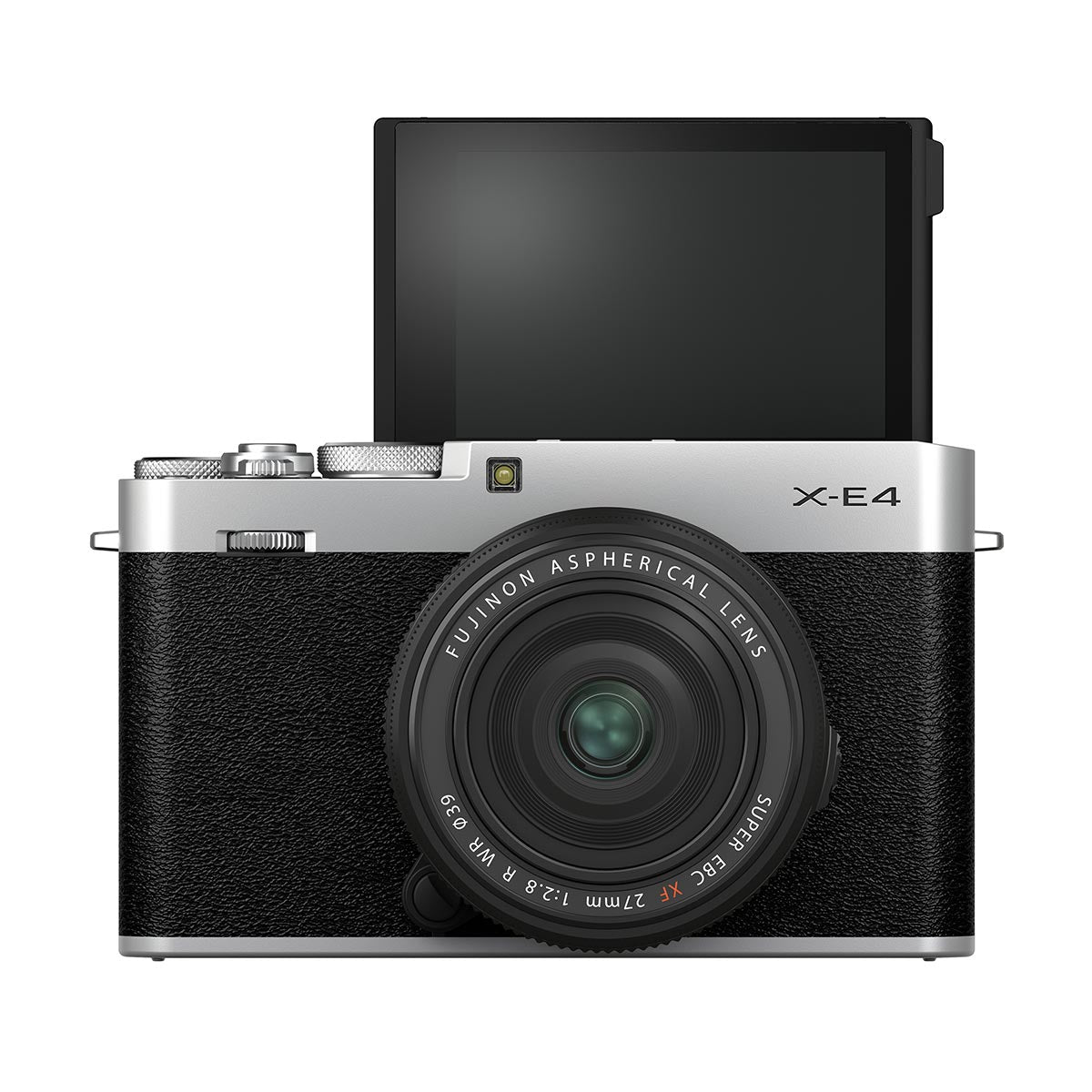 Fujifilm X-E4 Digital Camera with XF 27mm f/2.8 R WR Lens Kit (Silver)