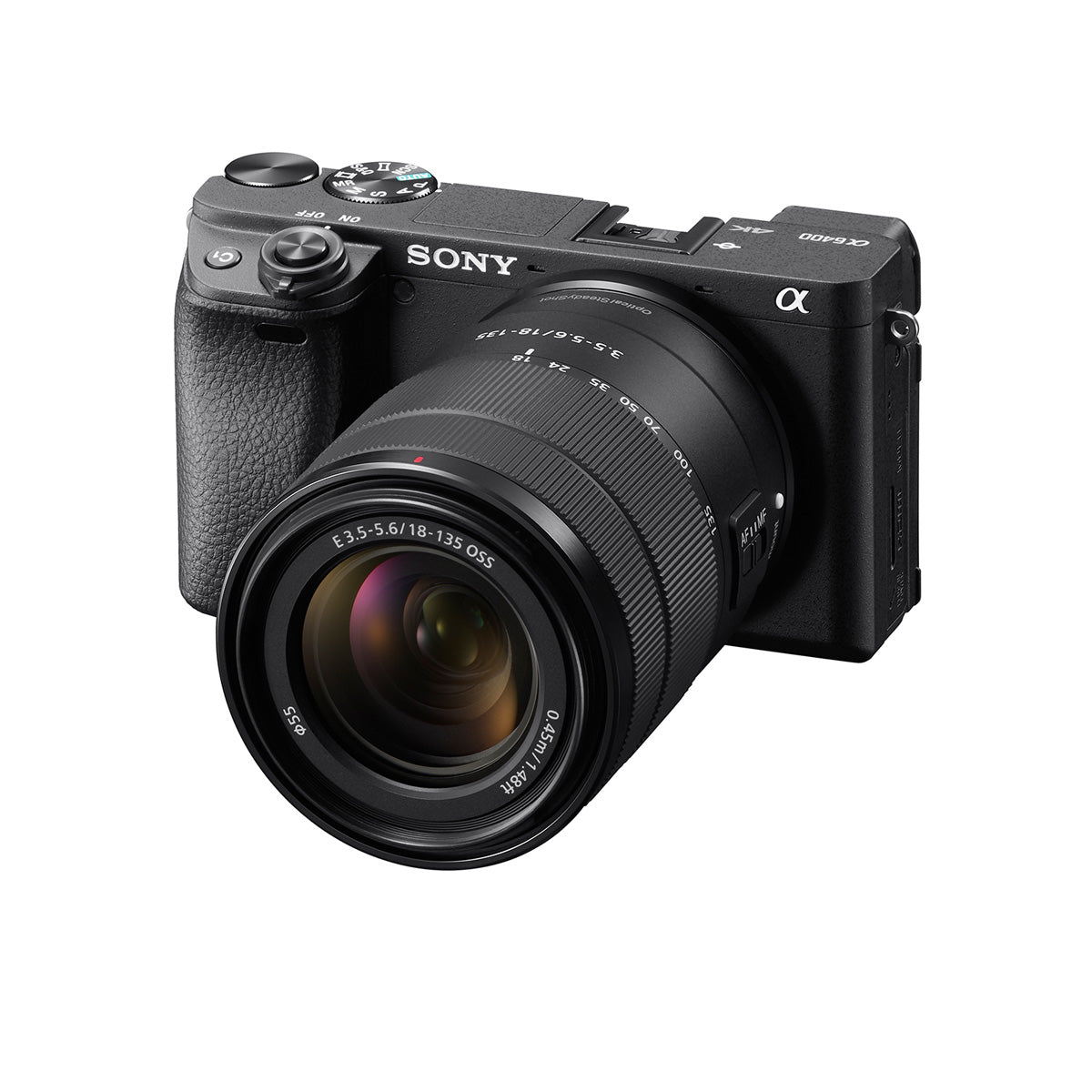 Sony Alpha a6400 Mirrorless Digital Camera with E-Mount 18-135mm Lens (Black)