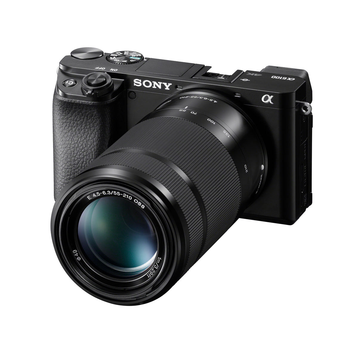 Sony Alpha A6100 Mirrorless Camera with 16-50mm and 55-210mm Zoom Lenses,  ILCE6100Y/B, Black