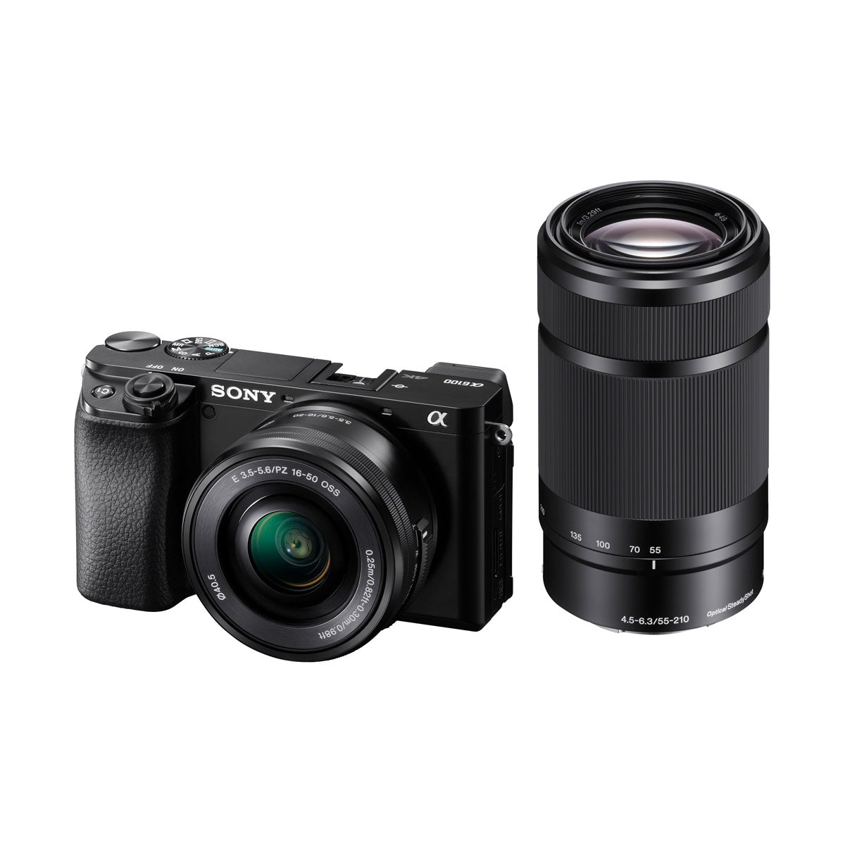 Sony Alpha a6100 Mirrorless Digital Camera with E-Mount 16-50mm & 55-210mm Lenses