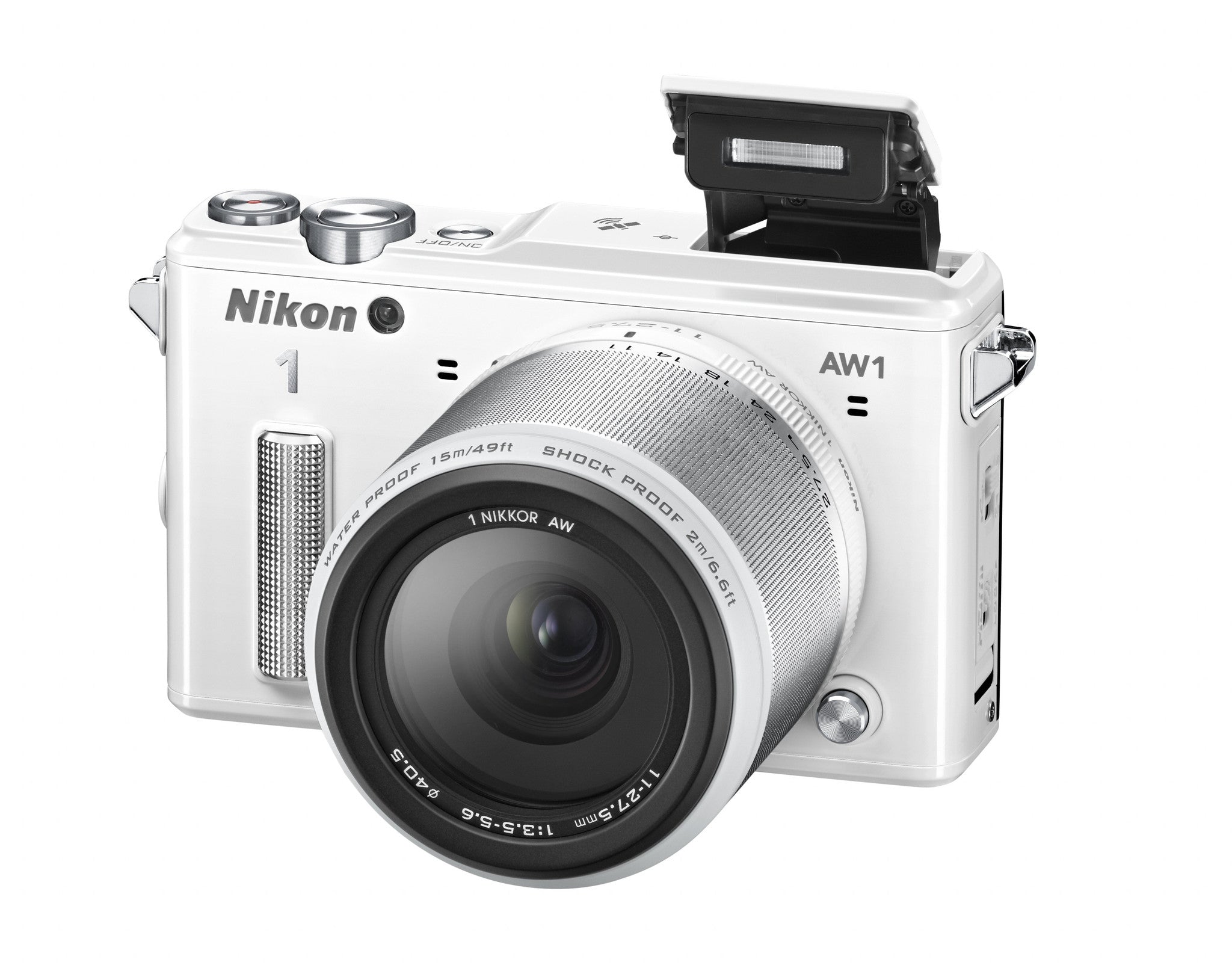 Nikon 1 AW1 Waterproof Digital Camera with AW 11-27.5mm Lens (White), discontinued, Nikon - Pictureline  - 7