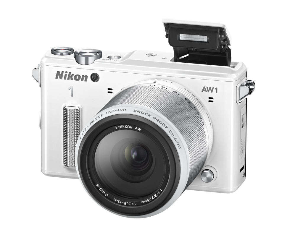 Nikon 1 AW1 Waterproof Digital Camera with AW 1127.5mm Lens (White)