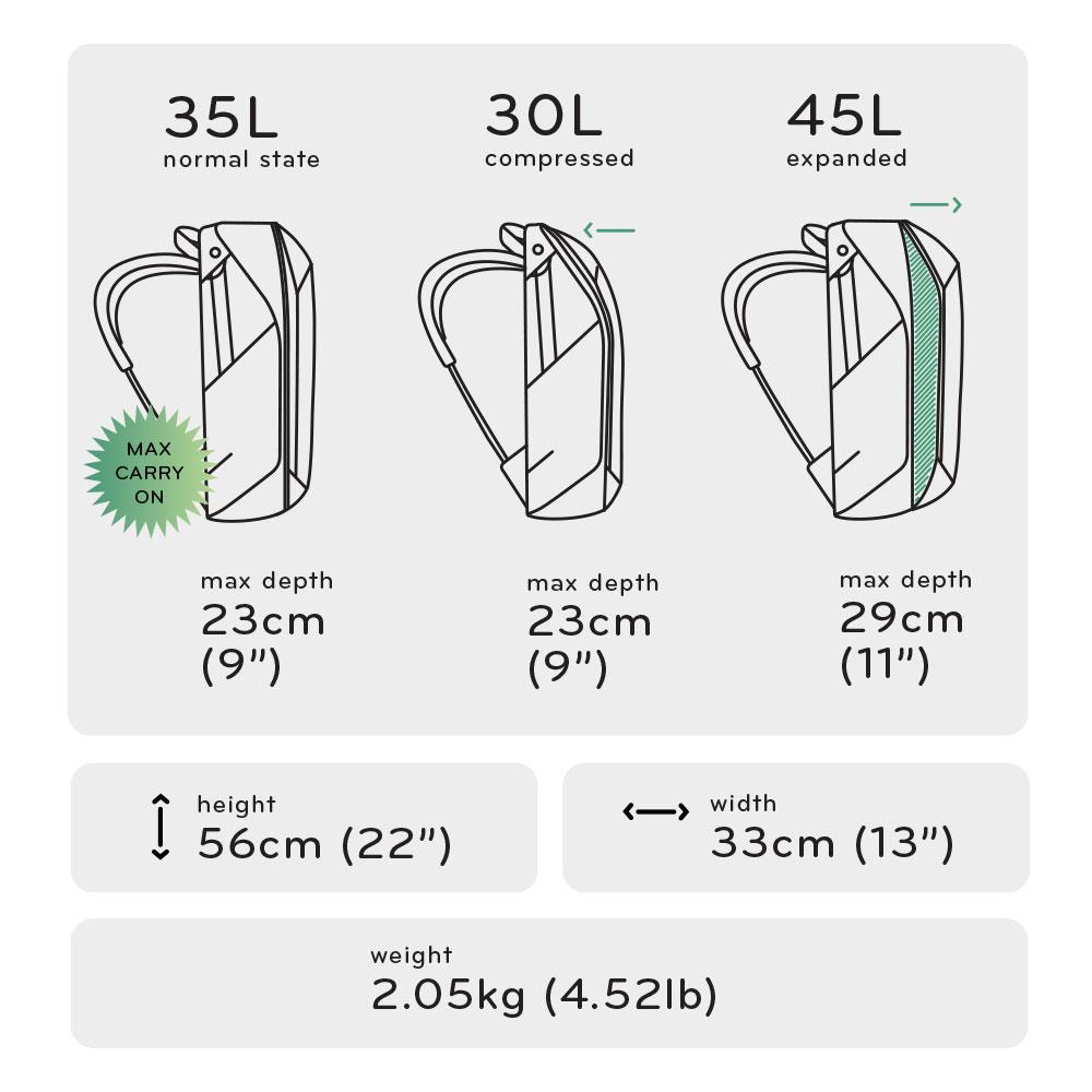 Peak Design Travel Backpack | 45L Peak Design Travel Backpack | 45L