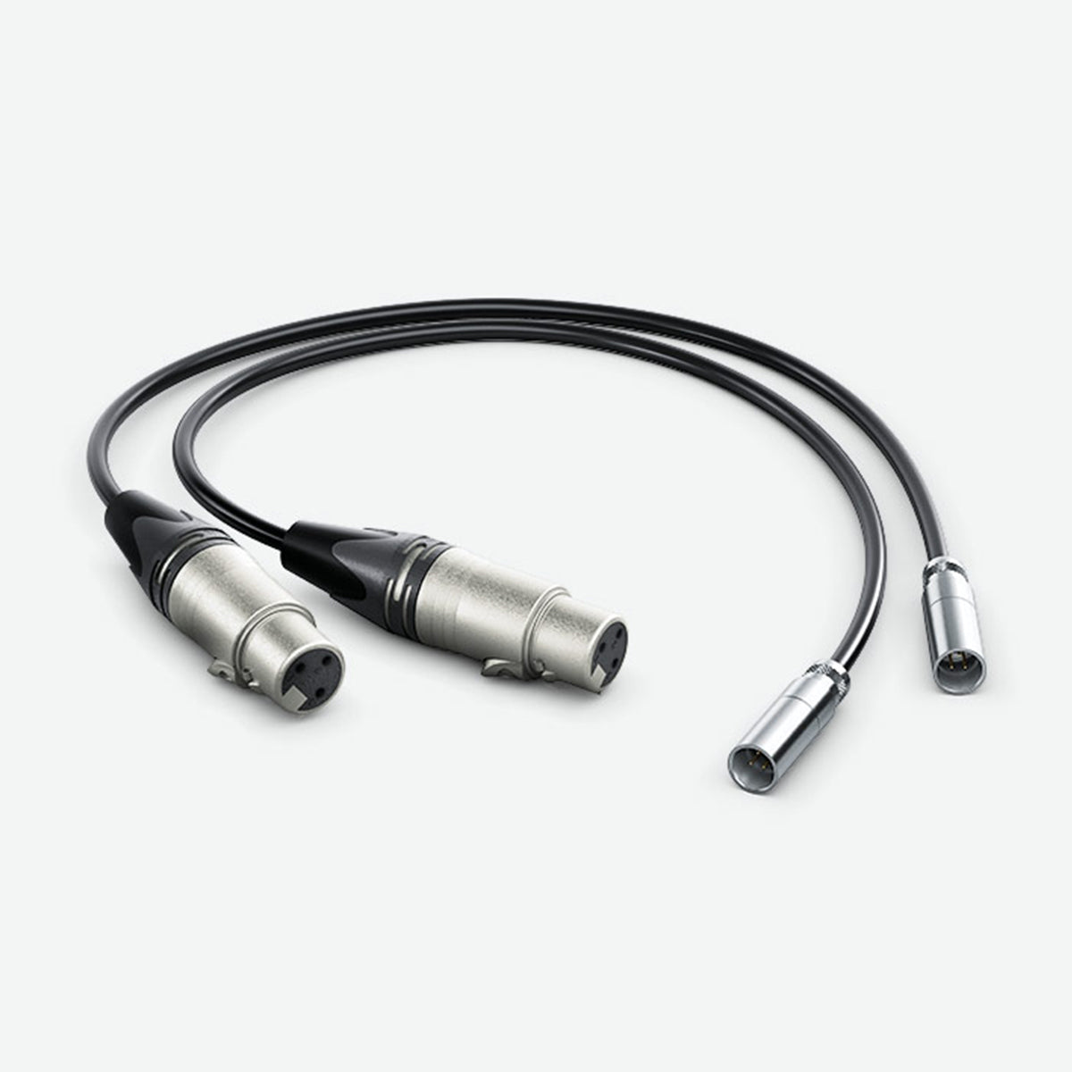 Blackmagic 2 Mini XLR to XLR Audio Cables for Video Assist 4K (19.5")