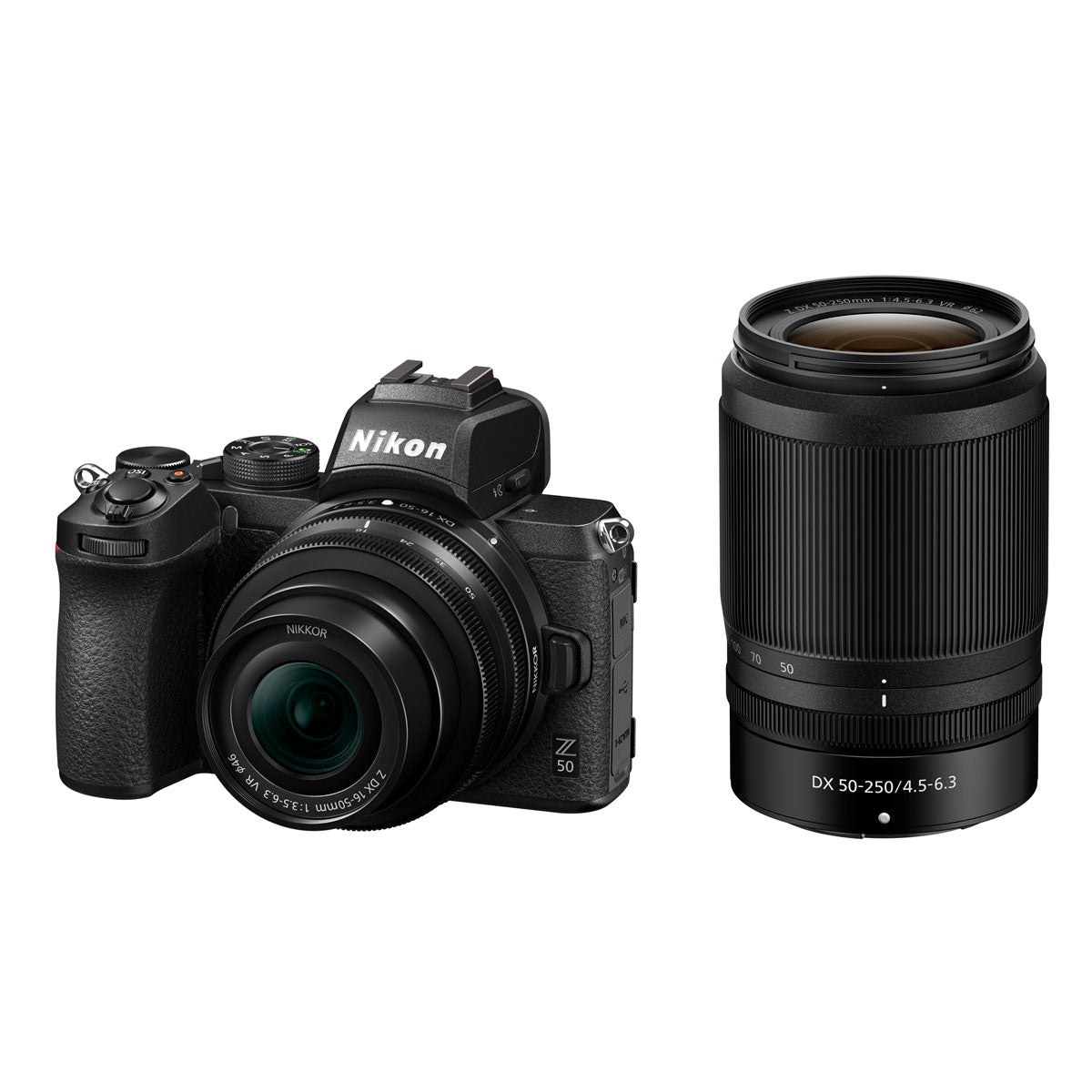 Nikon Z50 Mirrorless Digital Camera with 16-50mm & 50-250mm Lens