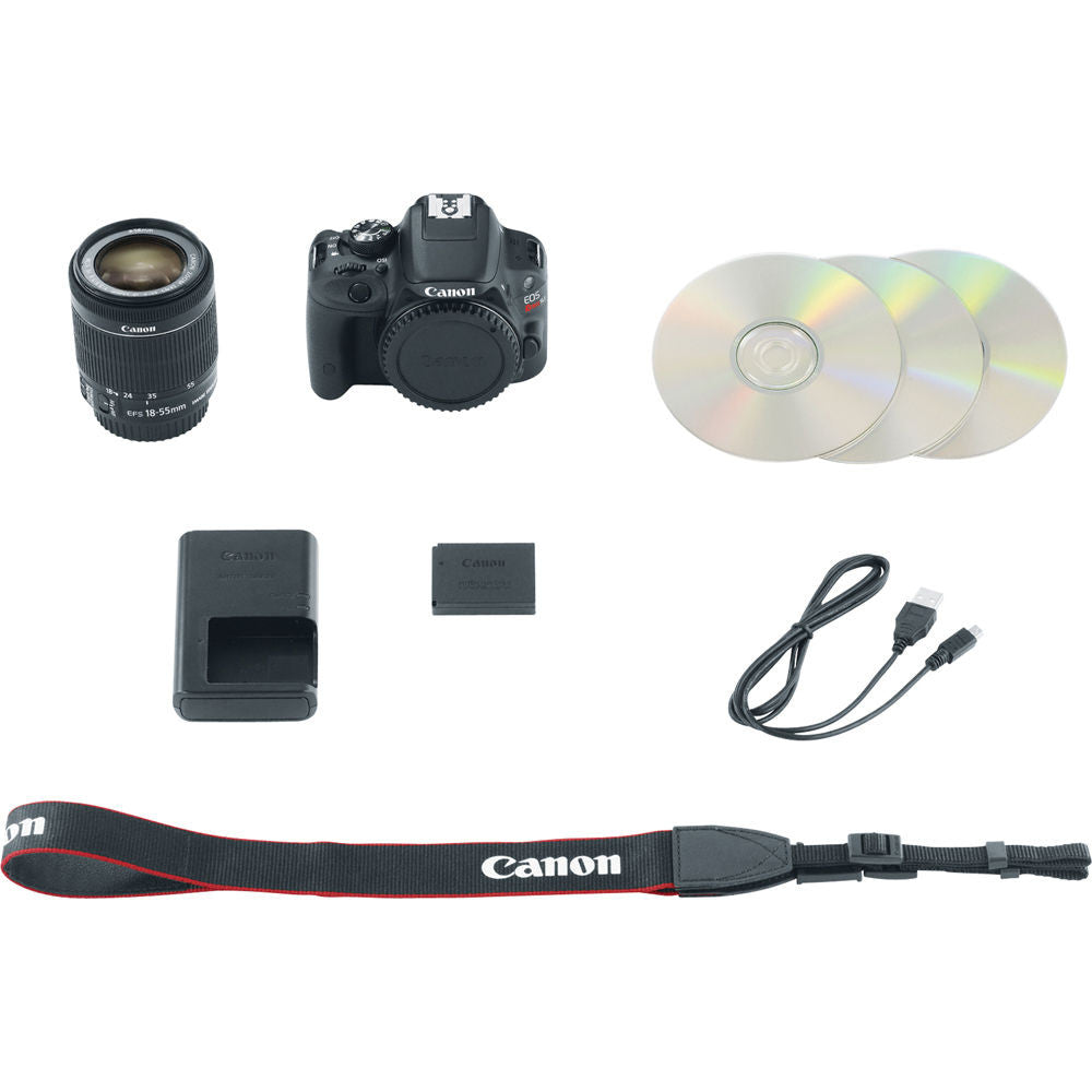 Canon EOS Rebel SL1 DSLR Camera with EF-S 18-55mm IS STM Lens (Black)