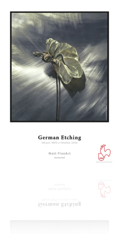 Hahnemuhle D-German Etch 310 11x17 25, papers sheet paper, Hahnemuhle - Pictureline 