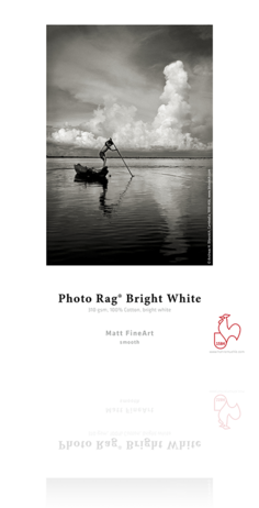 Hahnemuhle Photo Rag Bright White 310 gsm 8.5""x11"" 25, papers sheet paper, Hahnemuhle - Pictureline 