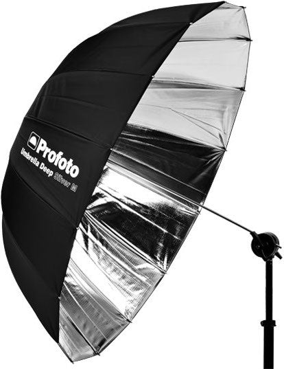 Profoto Umbrella Deep Silver M (105cm/41”), lighting umbrellas, Profoto - Pictureline  - 1