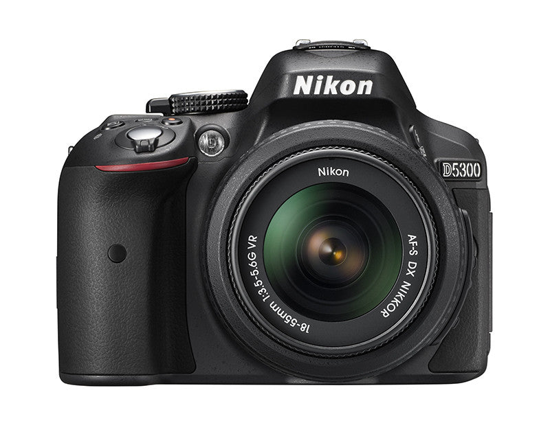 Nikon D5300 DX Digital SLR Camera w/ 18-55mm DX VR II Lens Black, discontinued, Nikon - Pictureline  - 1