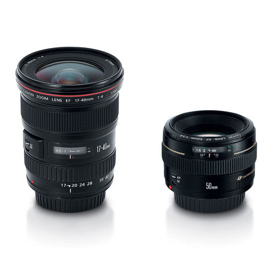 Canon Advanced Two Lens Kit (50mm f/1.4 and 17-40mm f/4L)