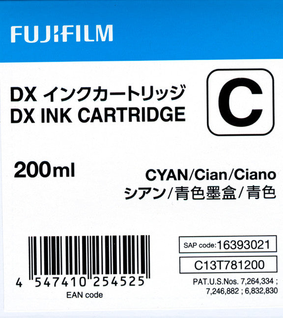 Fuji DX100 Ink Cartridge Cyan, printers ink small format, Fujifilm - Pictureline 