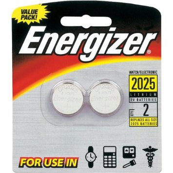 Energizer 3V CR2025 Coin Cell Battery 2pk, camera batteries & chargers, Energizer - Pictureline 