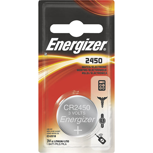 Energizer 2450 3V Lithium Coin Battery, camera batteries & chargers, Energizer - Pictureline 