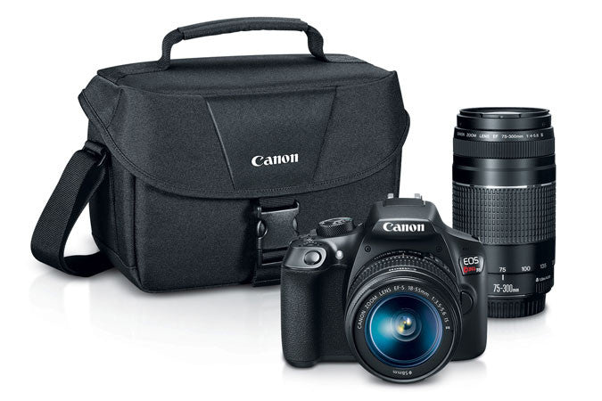 Canon EOS Rebel T6 18-55mm + 75-300mm + Bag Kit, camera dslr cameras, Canon - Pictureline  - 1