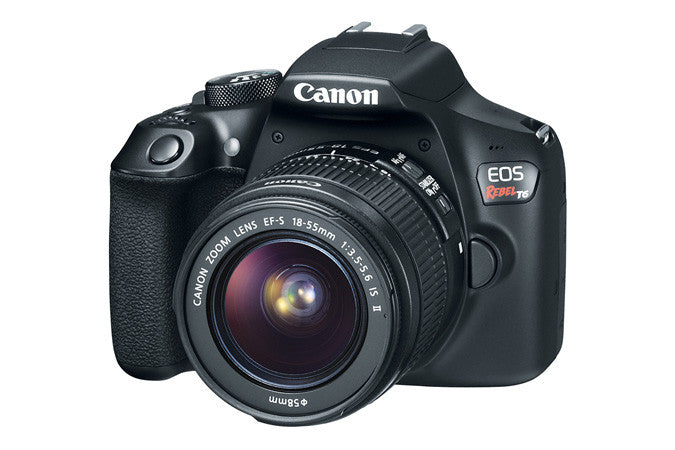 Canon EOS Rebel T6 18-55mm IS II Kit (Black), camera dslr cameras, Canon - Pictureline  - 2