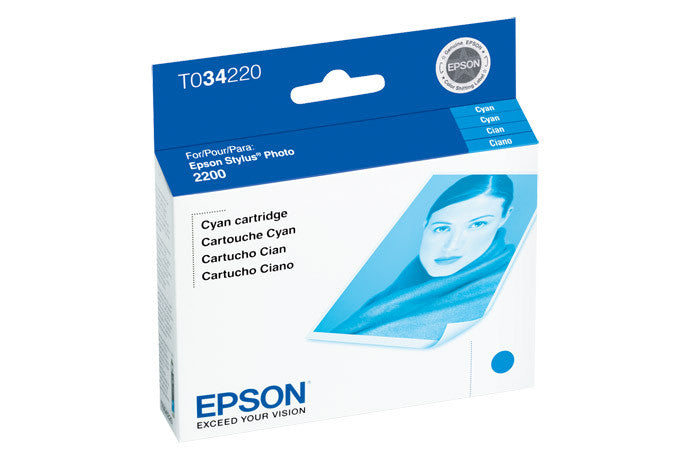 Epson T034220 2200 Photo Cyan Ink, printers ink small format, Epson - Pictureline 