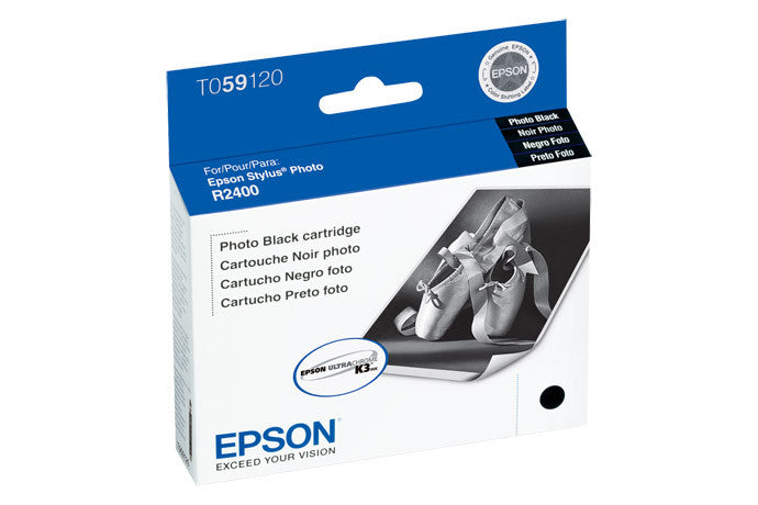 Epson T059120 R2400 Ink Photo Black, printers ink small format, Epson - Pictureline 