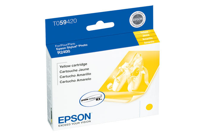 Epson T059420 R2400 Ink Yellow, printers ink small format, Epson - Pictureline 