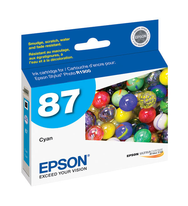 Epson T087220 R1900 Cyan Ink, printers ink small format, Epson - Pictureline 
