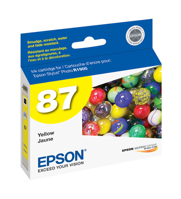 Epson T087420 R1900 Yellow Ink, printers ink small format, Epson - Pictureline 