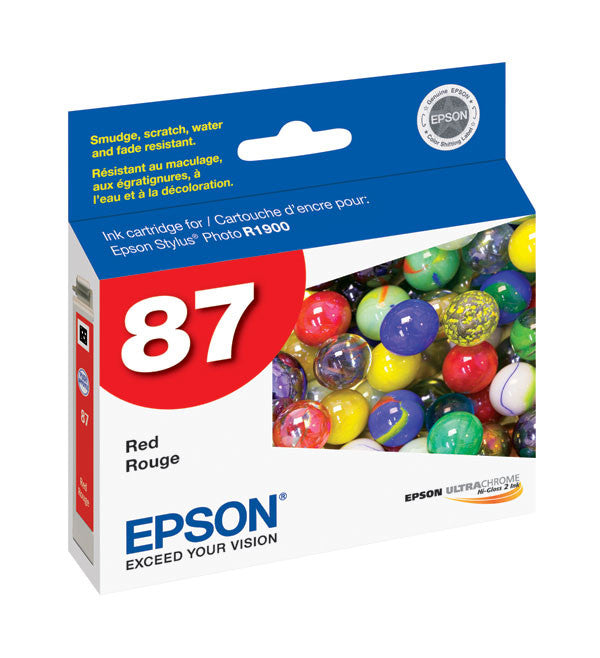 Epson T087720 R1900 Red Ink, printers ink small format, Epson - Pictureline 