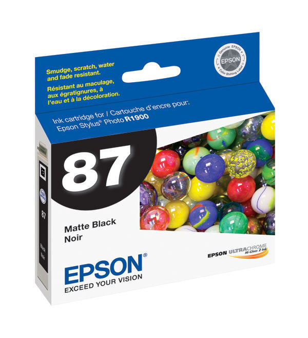 Epson T087820 R1900 Matte Black Ink, printers ink small format, Epson - Pictureline 