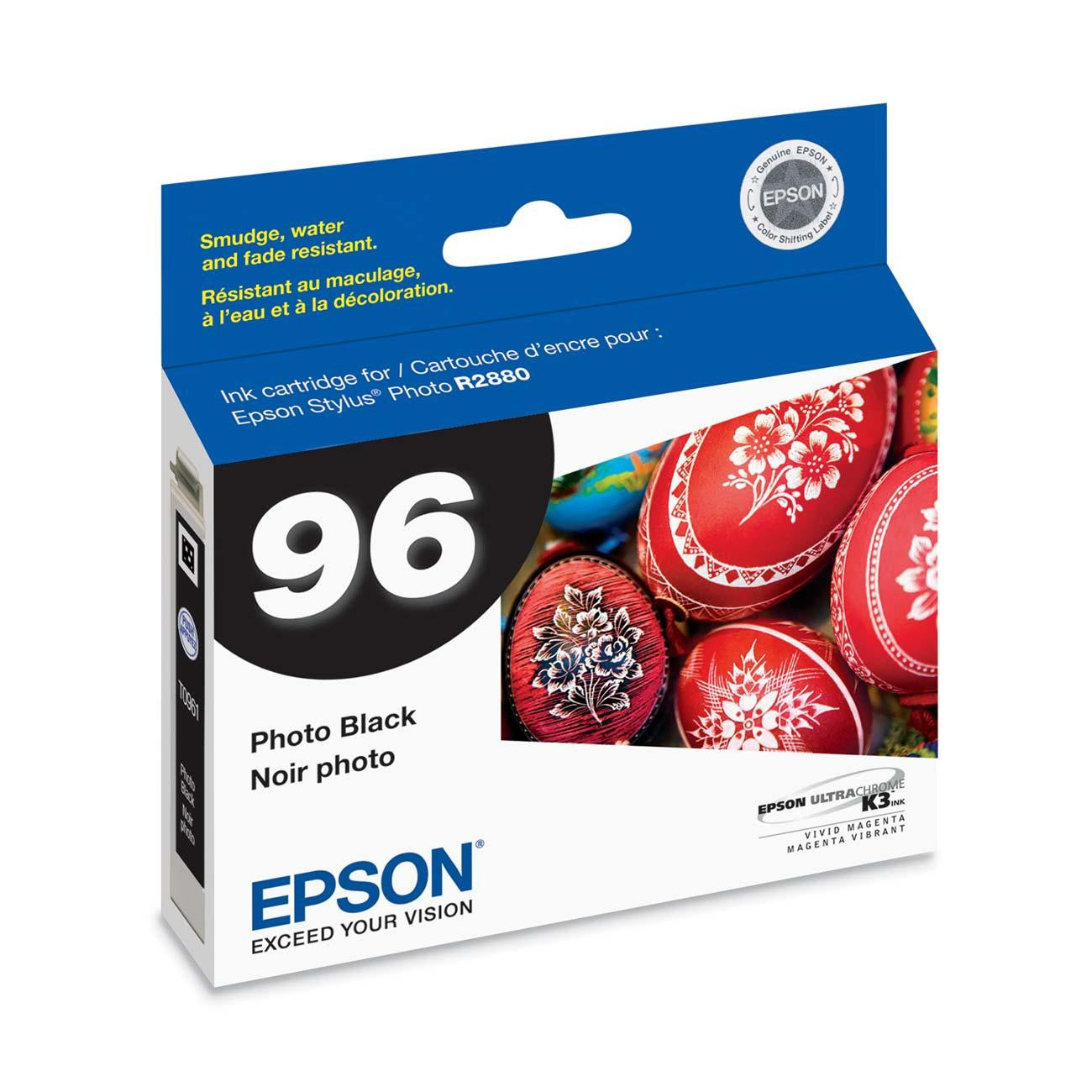 Epson T096120 R2880 Photo Black Ink Cartridge (96), printers ink small format, Epson - Pictureline 
