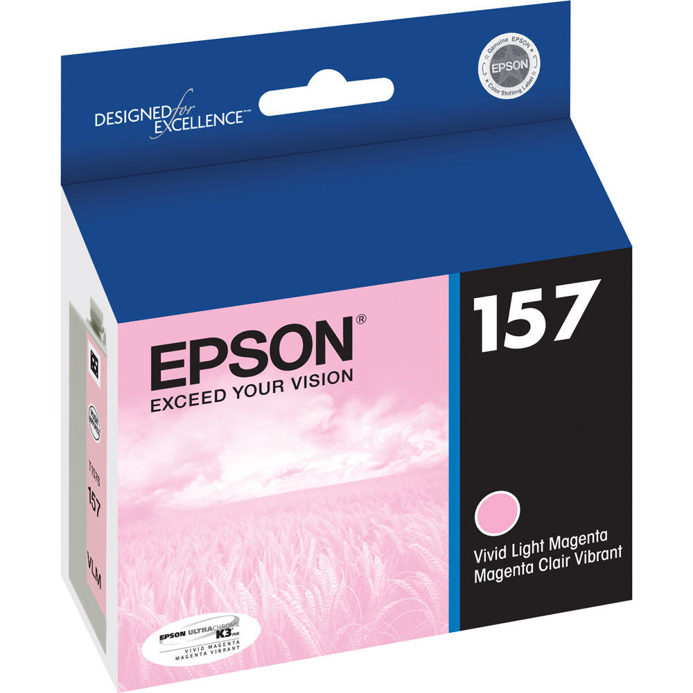 Epson T157620 R3000 Vivid Light Magenta Ink, printers ink small format, Epson - Pictureline 