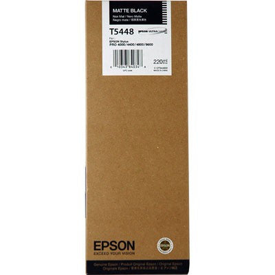 Epson T544800 4800/9600 Ink Matte Black 220ml, papers ink large format, Epson - Pictureline 