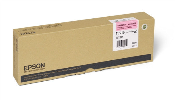 Epson T591600 11880 Ink Vivid Light Magenta 700ml, papers ink large format, Epson - Pictureline  - 2