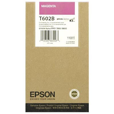 Epson T602B00 7800/9800 Magenta Ink 110ml, papers ink large format, Epson - Pictureline 