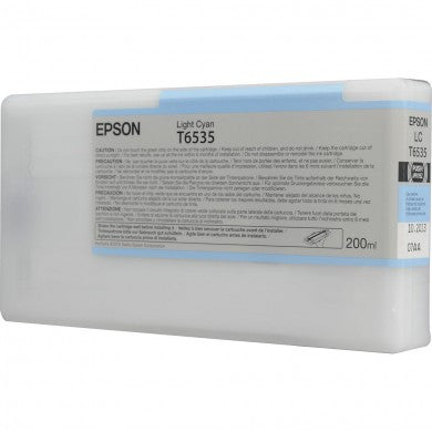 Epson T6535 4900 Ultrachrome Ink HDR 200ml Light Cyan, papers ink large format, Epson - Pictureline 