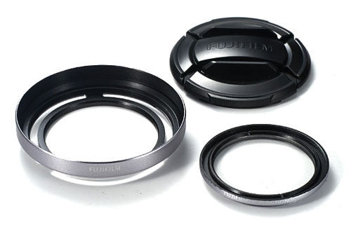 Fujifilm X20 Lens Hood and Filter Set Silver, lenses hoods, Fujifilm - Pictureline 