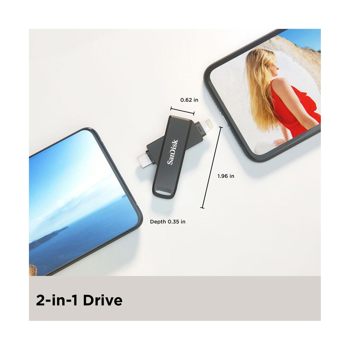 SanDisk iXpand 256GB USB-C Flash Drive