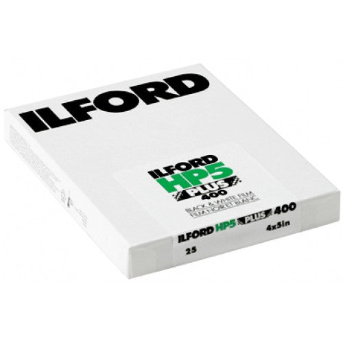 Ilford HP5 Plus 4x5 Black & White Print Film (25 Sheets), camera film, Ilford - Pictureline 