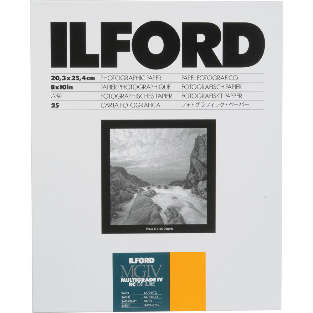Ilford MG IV RC Satin 8x10 25, camera film darkroom, Ilford - Pictureline 