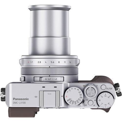 Panasonic Lumix DMC-LX100 Digital Camera Silver, camera point & shoot cameras, Panasonic - Pictureline  - 2
