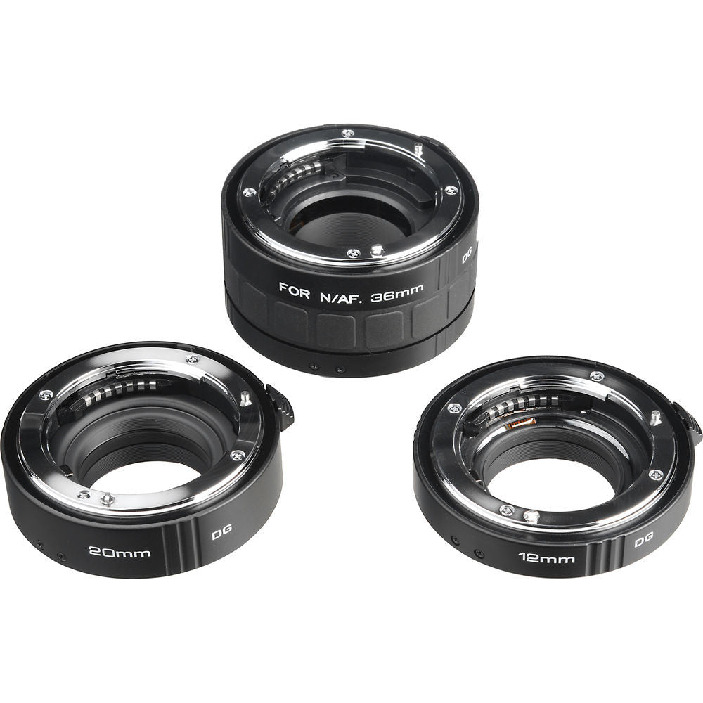 Kenko Auto Extension Tube Set DG for Nikon (12, 20, and 36mm), lenses optics & accessories, Hoya - Pictureline  - 2