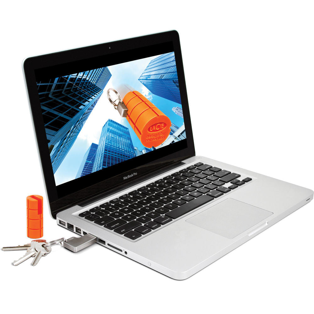 LaCie RuggedKey USB 3.0 Flash Drive 16GB, computers flash storage, Lacie - Pictureline  - 4